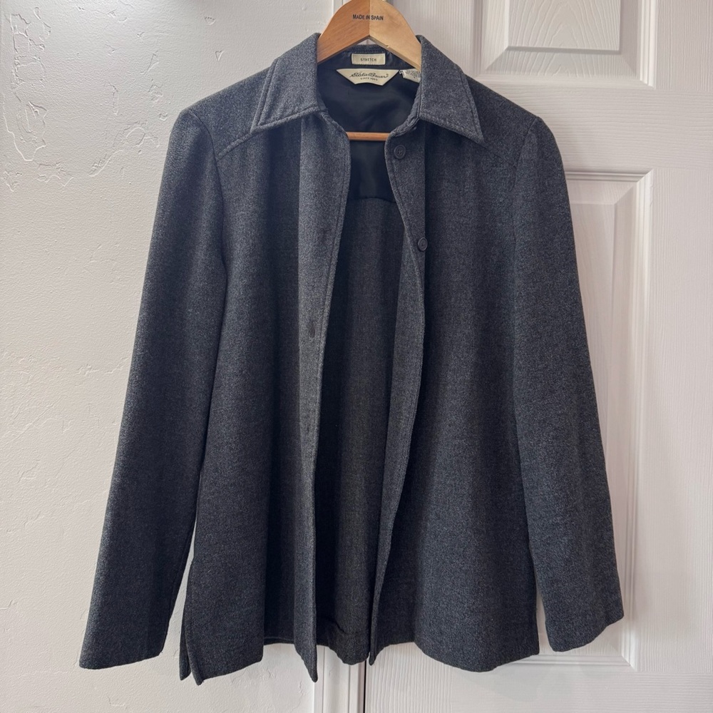 Eddie Bauer Grey Women’s Shirt Jacket Size S